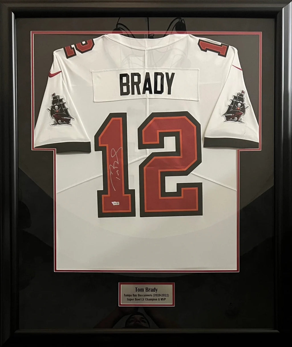 Tom Brady Signed Framed Authentic Buccaneers Jersey – Fanatics Authenticated